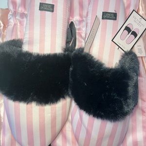 VS Fur Slippers Light Pink
